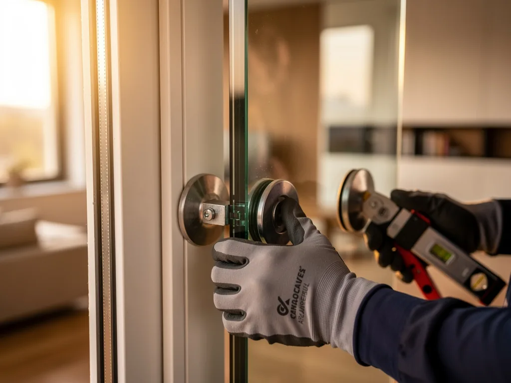 Intervention vitrier à Brétigny-sur-Orge 91220 : artisan au travail